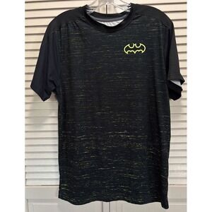 Batman Logo Tshirt‎ Crew Neck Short Sleeve Size Small Black/Yellow DC Comics